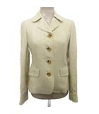 バーバリー ロンドン BURBERRY LONDON テーラードジャケット ブレザー 4B 麻 リネン混 38 S ベージュ FC048-980-42 ■YHS4