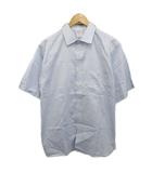 ブルックスブラザーズ BROOKS BROTHERS 美品 シャツ 半袖 ロゴ刺繍 青 ブルー 063 134 ■YHS5
