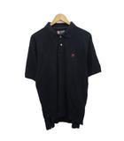 チャップス CHAPS ラルフローレン 古着 ポロシャツ 半袖 ロゴ刺繍 M 紺 ネイビー ■MET2