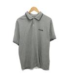 チャップス CHAPS ラルフローレン 古着 ポロシャツ 袖ライン 半袖 ロゴ刺繍 L グレー ■MET2
