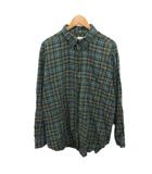 ブルックスブラザーズ BROOKS BROTHERS 346 BDシャツ ボタンダウンシャツ チェック柄 オーバーサイズ XL 緑 グリーン ■MET2