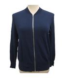 セオリー Theory CLEAN BOMBER COMPACT CREPE ボンバージャケット S 紺 ネイビー 10-23037000-880-902