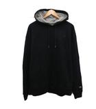 チャンピオン CHAMPION パーカー フーディー プルオーバー ロゴ刺繍 オーバーサイズ 3XL 黒 ブラック S0889 ■MET2
