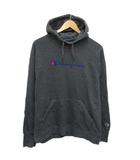 チャンピオン CHAMPION パーカー フーディー プルオーバー ロゴ プリント ラグラン オーバーサイズ 2XL グレー ■MET2