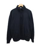 チャンピオン CHAMPION ハーフジップスウェット トレーナー 無地 オーバーサイズ L  紺 ネイビー ■MET2