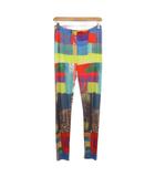 イッセイミヤケ ISSEY MIYAKE レギンス レギパン パンツ 総柄 2 M マルチカラー IM31JF020 ■MET2