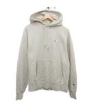 チャンピオン CHAMPION リバースウィーブ REVERSE WEAVE パーカー フーディー プルオーバー ロゴ刺繍 XL アイボリー ■MET2