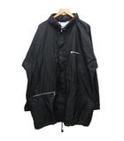 チャンピオン CHAMPION マウンテンパーカー ナイロンジャケット ブルゾン ミドル丈 黒 ブラック オーバーサイズ XL ■MET2