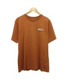 ルーカ RVCA タグ付 Tシャツ 半袖 バックロゴ プリント M オレンジブラウン BE041-233