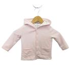 パーカー フーディー スナップボタン 花柄 18M ピンク ■MET2