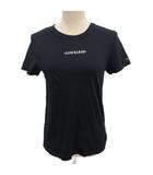 Tシャツ カットソー 半袖 ロゴプリント 38 M 黒 ブラック 62P30-130-28 ■MET2