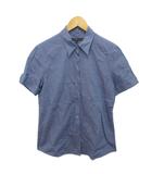 ラルフローレン RALPH LAUREN カフスシャツ 半袖 3f 青 ブルー ■MET2