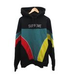 シュプリーム SUPREME 20SS Milan Hooded Sweatshirt パーカー フーディー プルオーバー ロゴ刺繍 オーバーサイズ XL 黒 ブラック 緑 グリーン 黄 イエロー ■MET2 ☆AA★