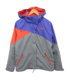 ザノースフェイス THE NORTH FACE マウンテンパーカー ナイロンジャケット 中綿 L グレー オレンジ 紫 パープル TCV4/TMV4 ■MET2