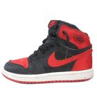 ナイキ NIKE JORDAN 1 RETRO HIGH OG (PS) スニーカー シューズ ハイカット 靴 18.5cm 赤 レッド 黒 ブラック FD5304-061