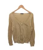 ラルフローレン RALPH LAUREN カーディガン ニット オーバーサイズ 麻 リネン混 7f ベージュ  ■MET2