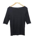 ラルフローレン RALPH LAUREN カットソー Tシャツ 七分袖 コットン 紺 ネイビー 7F 約M ■MET2