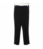 マックスマーラ MAX MARA タグ付き スラックス ストレッチパンツ 白タグ 黒 ブラック 38 約M ■MET2