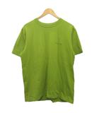 美品 Tシャツ カットソー 半袖 ロゴプリント 緑 グリーン M ■MET2
