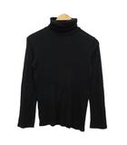 ラルフローレン RALPH LAUREN カットソー タートルネック 長袖 黒 ブラック 7F 約M ■MET2