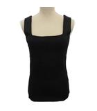 1er Arrondissement プルミエ アロンディスモン ノースリーブカットソー キャミソール 黒 ブラック B1032AKW409