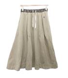 チャンピオン CHAMPION 美品 ロングスカート コットン ヒョウ柄 ウエストゴム ベージュ M