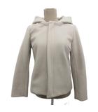 ロペピクニック ROPE Picnic ノーカラーコート ミドル丈 フード付 ベージュ系 36 約S