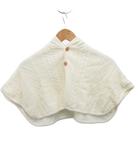 ミキハウス mikihouse タグ付き ケーブル編み☆あったかニットケープ ポンチョ ベビー服 コート ジャンパー 60-90cm アイボリー 43-4801-950