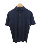 ポロ ラルフローレン POLO RALPH LAUREN ポロシャツ 半袖 ロゴ刺繍 ポニー刺繍 S 紺 ネイビー ■YHS10