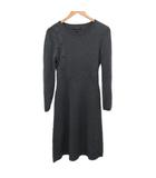バナナリパブリック BANANA REPUBLIC ニットワンピース スカート ひざ丈 グレー XS