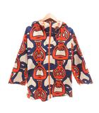 エルメス HERMES 極美品 23SS 鐙の幻想 フーデッドジップアップジャケット パーカー ブルゾン 総柄 3E0252DV 34 XS 白 オレンジ 青 ブルー ホワイト