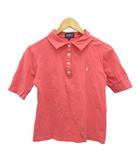 パーリーゲイツ PEARLY GATES ポロシャツ コットン ロゴ刺繍 ストレッチ素材 ピンク 2 約M ■YHS14