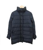 ダウンジャケット ブルゾン ショート丈 紺 ネイビー 36 約S
