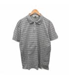 バナナリパブリック BANANA REPUBLIC ポロシャツ ボーダー 半袖 グレー L