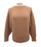 イザベル マラン エトワール ISABEL MARANT ETOILE ニット セーター クルーネック 短丈 クロップド 36 ライトブラウン IM021404081E