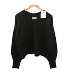 アダムエロペ Adam et Rope' サロン SALON タグ付き セーター ニット Vネック アルパカ混 茶 ブラウン F