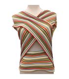 イエナ IENA タンクトップ カットソー ノースリーブ 変形 ボーダー ライトイエロー マルチカラー 17-080-914-7110-1-0 ■TC