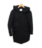 イエナ IENA コート フード ミドル丈 ハーフ丈 36 黒 ブラック 15-020-900-9010-3-0 ■TC