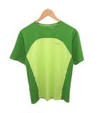 パタゴニア Patagonia スポーツウェア トレーニングウェア カットソー Tシャツ 半袖 ロゴ XS 黄緑 ■IBO90