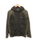 パタゴニア Patagonia フリースジャケット パーカー ジップアップ ロゴ カーキ S ■IBO90