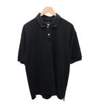 ザノースフェイス THE NORTH FACE ポロシャツ 半袖 ロゴ刺繡 黒 ブラック XL ■IBO90