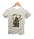 Tシャツ トップス キッズ 熊プリント 白 ホワイト 140㎝ ■IBO90