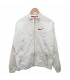 ナイキ NIKE ナイロンジャケット ジャージ ウインドブレーカー メッシュ ロゴ 白 ホワイト M ■IBO90