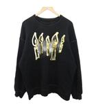22AW CANDLE BIG SWEAT トレーナー スウェット プリント 黒 ブラック 2 ■IBO90