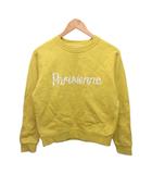 メゾンキツネ MAISON KITSUNE トレーナー スウェット 長袖 プリント 黄 イエロー S ■IBO90