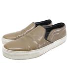 セリーヌ CELINE スニーカー スリッポン シューズ ローカット 靴 パテントレザー 41 27.5cm 茶 ブラウン ■IBO90