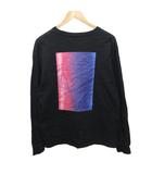 カスタネ Kastane Tシャツ カットソー バッグプリント 長袖 黒 ブラック オーバーサイズ M ■IBO90