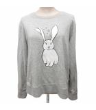 ケイトスペード KATE SPADE トレーナー スウェット ロゴ刺繍 アニマルプリント XL グレー KA992 ■IBO90