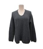 モンクレール MONCLER マリオーネ MAGLIONE TRICOT SCOLLO A V ニット セーター 長袖 ローゲージ カシミヤ混 M グレー B20939179800 ☆AA★