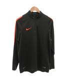 ナイキ NIKE スポーツウエア カットソー ハーフジップ ロゴ刺繍 長袖 XL グレー /FF